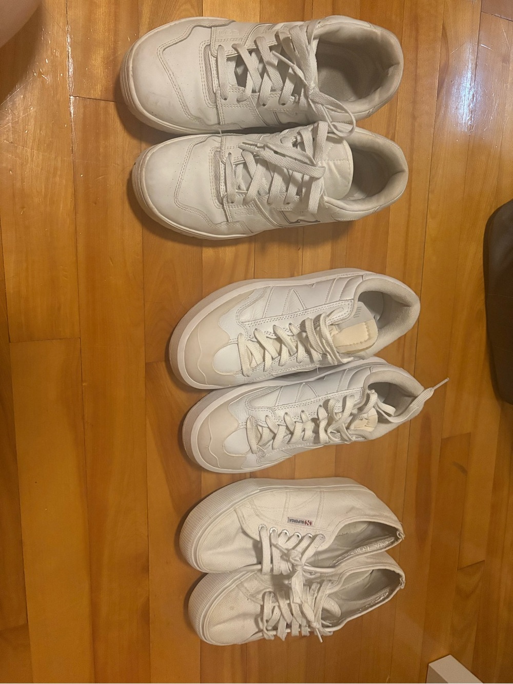 New Balance Women's White Sneakers - Classic All-White Pair